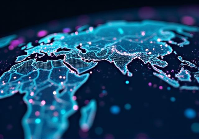 Digital supply chain mapping visual