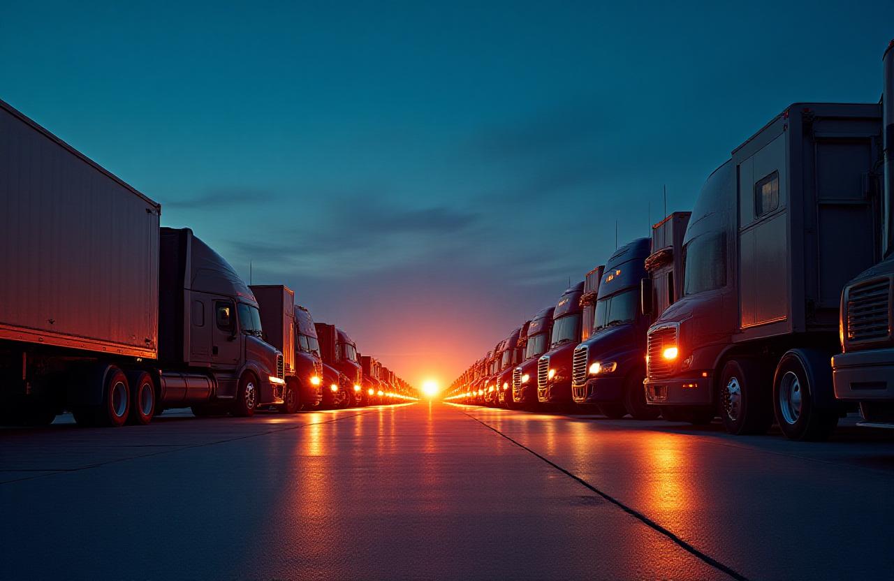Logistics fleet in Ontario California